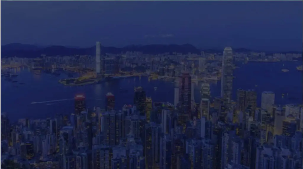 vue sombre panoramique hong kong