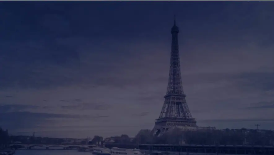 Vue de la Tour Eiffel à Paris, France.