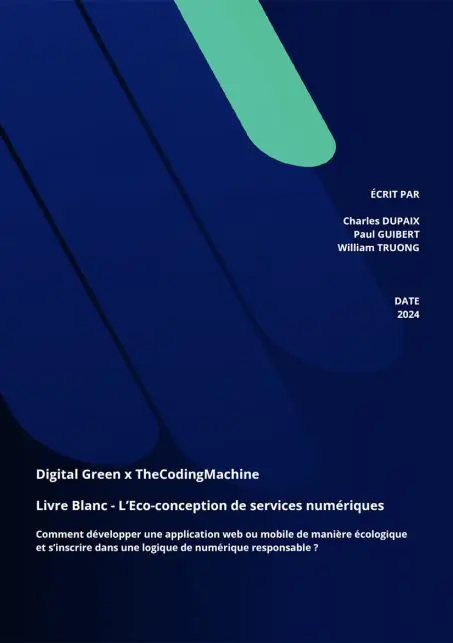 Couverture Livre blanc eco-conception