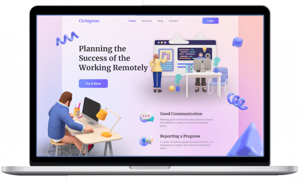 Illustrations 3D, tendances ui design 2023